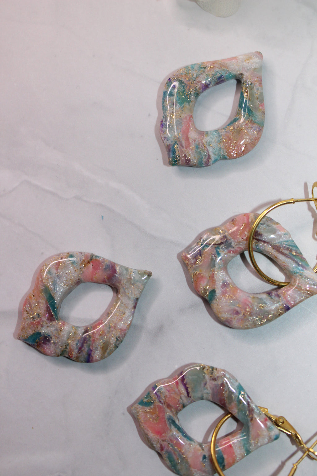 Pampilles gouttes modernes - pastels multicolores