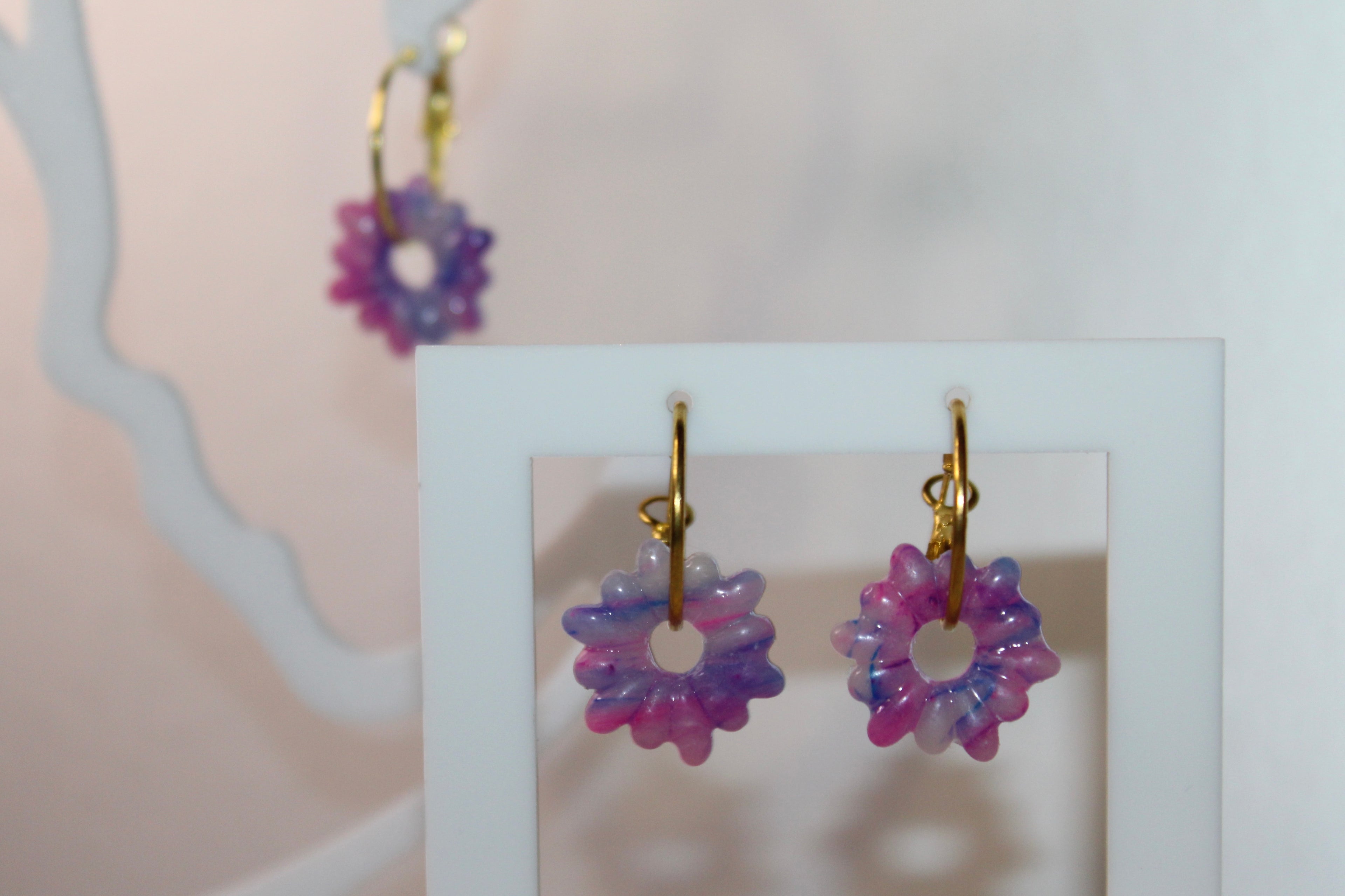 Pampilles fleurs à pétales - hortensia (couleurs claires)