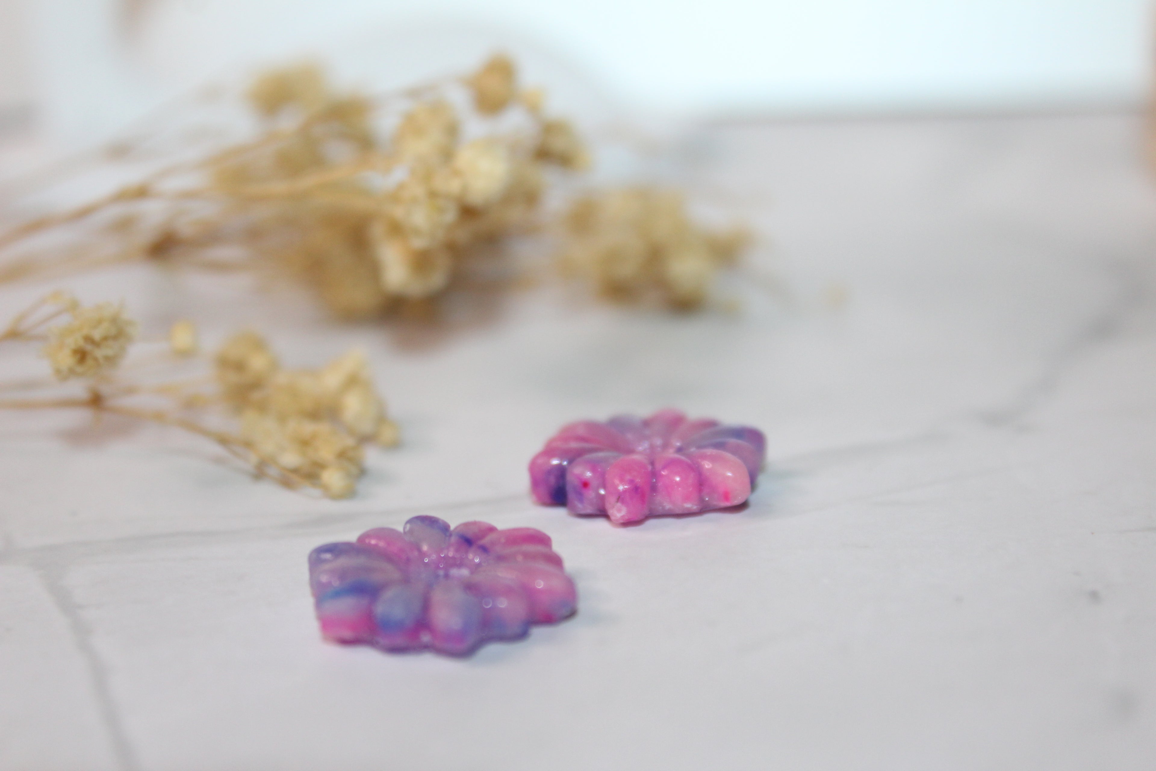 Pampilles fleurs à pétales - hortensia (couleurs claires)