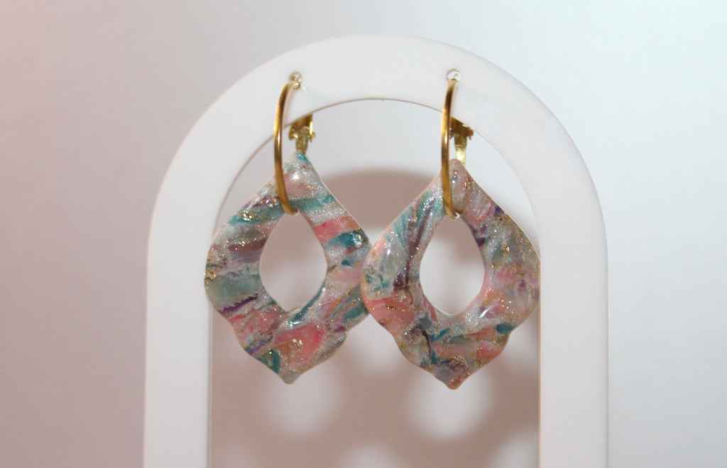 Pampilles gouttes modernes - pastels multicolores