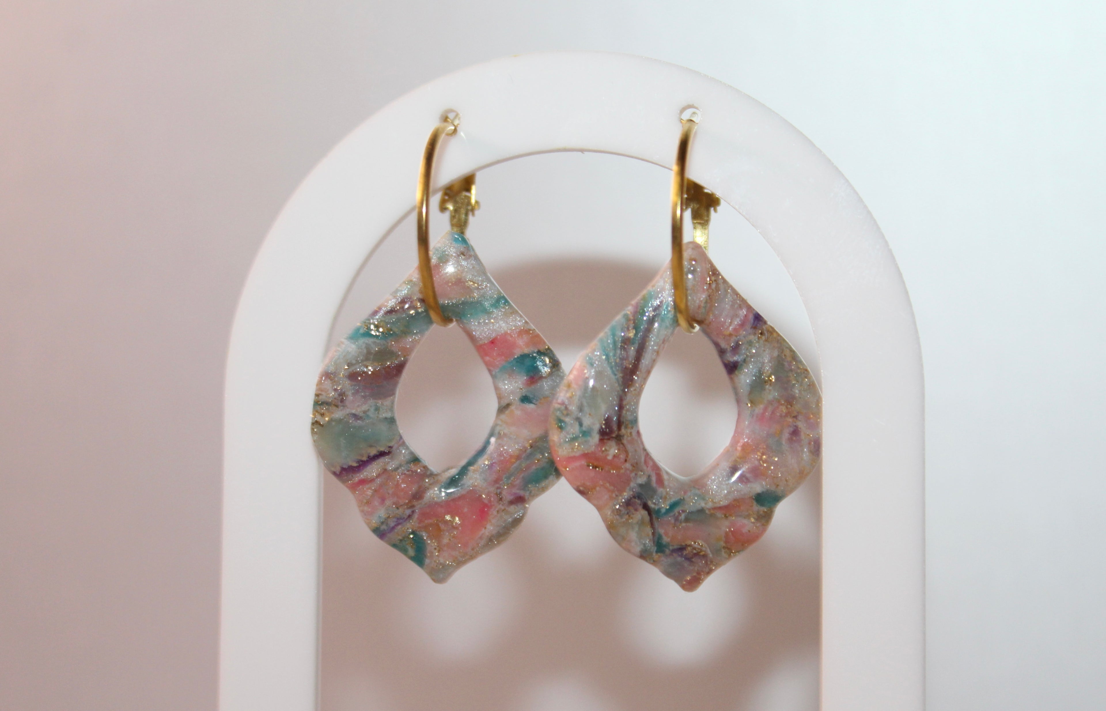 Pampilles gouttes modernes - pastels multicolores