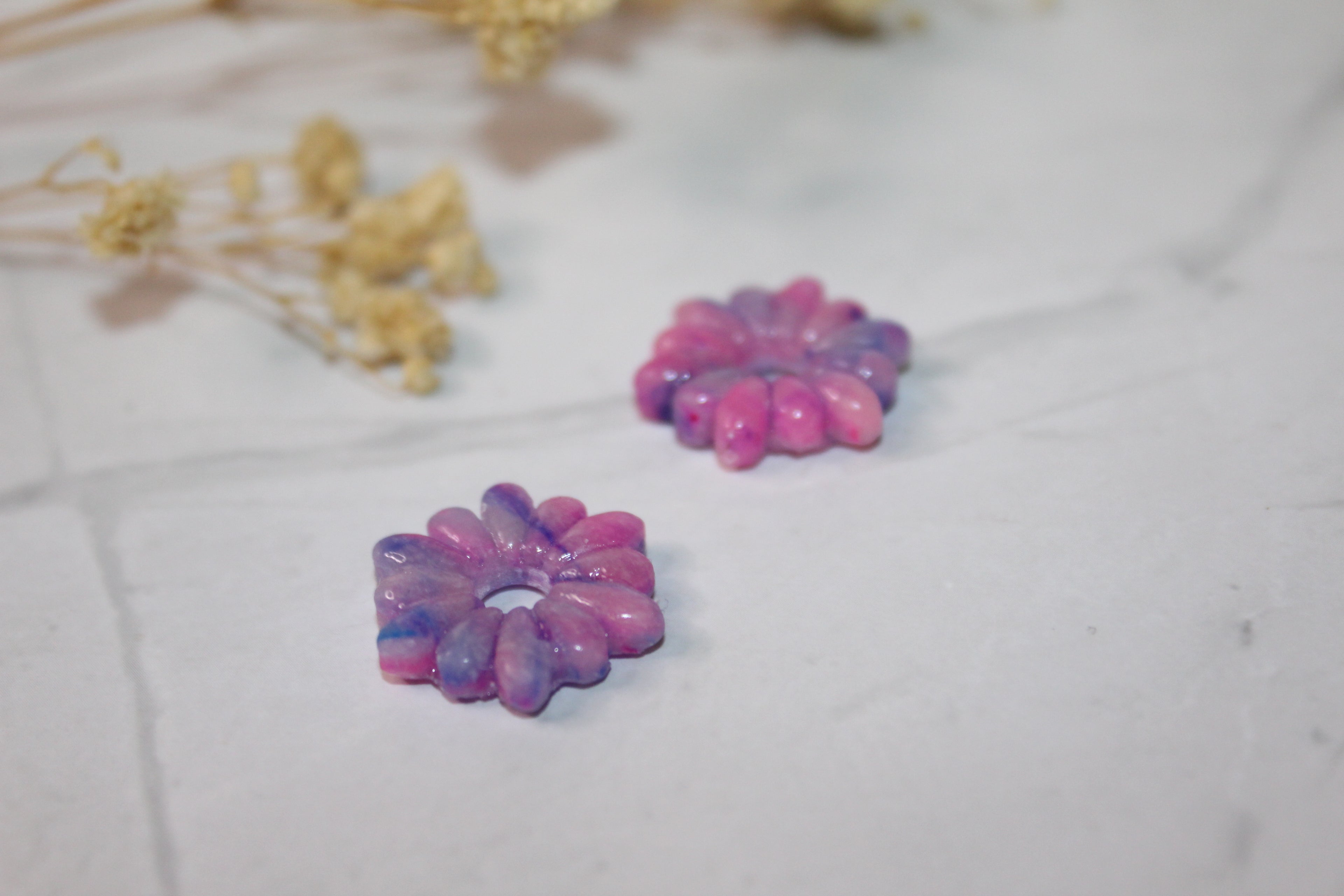 Pampilles fleurs à pétales - hortensia (couleurs claires)