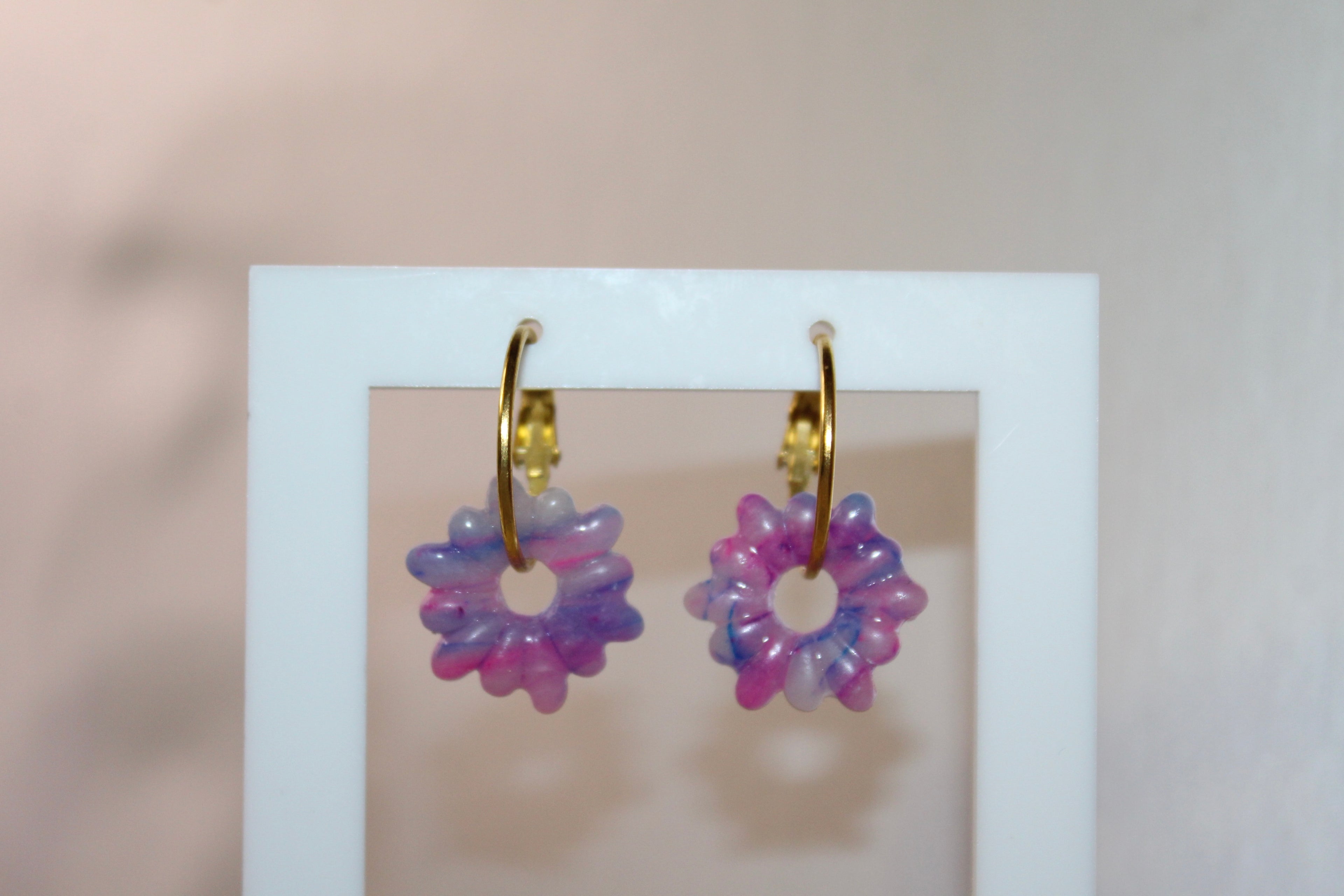 Pampilles fleurs à pétales - hortensia (couleurs claires)